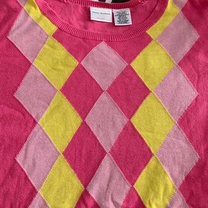 Argyle printed sweater